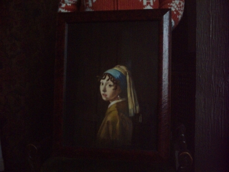 Frances's original painting in frame